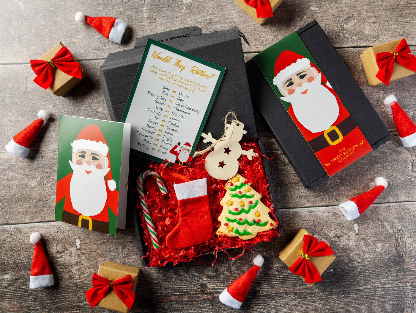 'Santa' Christmas Tree and Treats Letterbox Gift