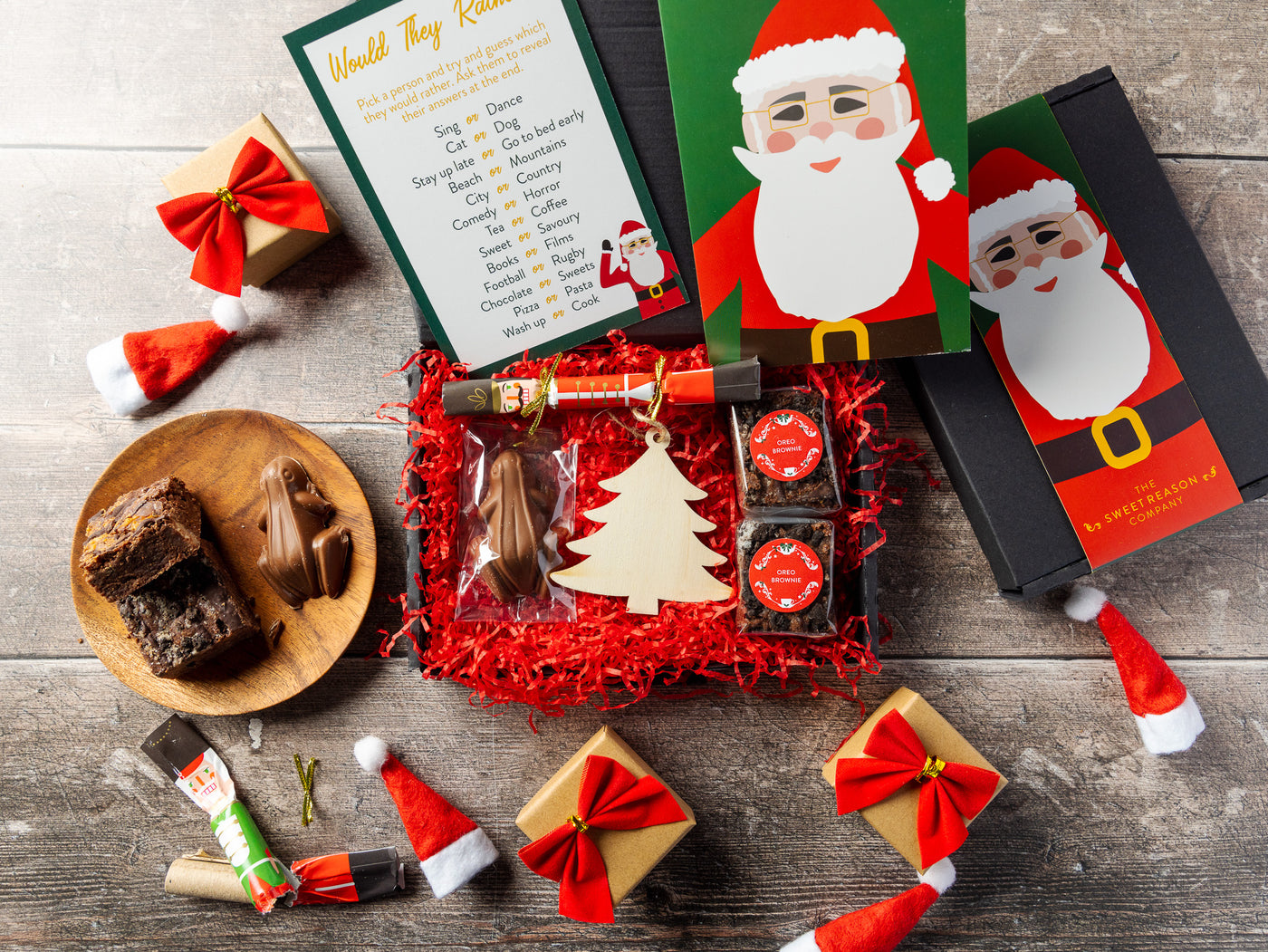 'Santa' Brownies and Treats Letterbox Gift