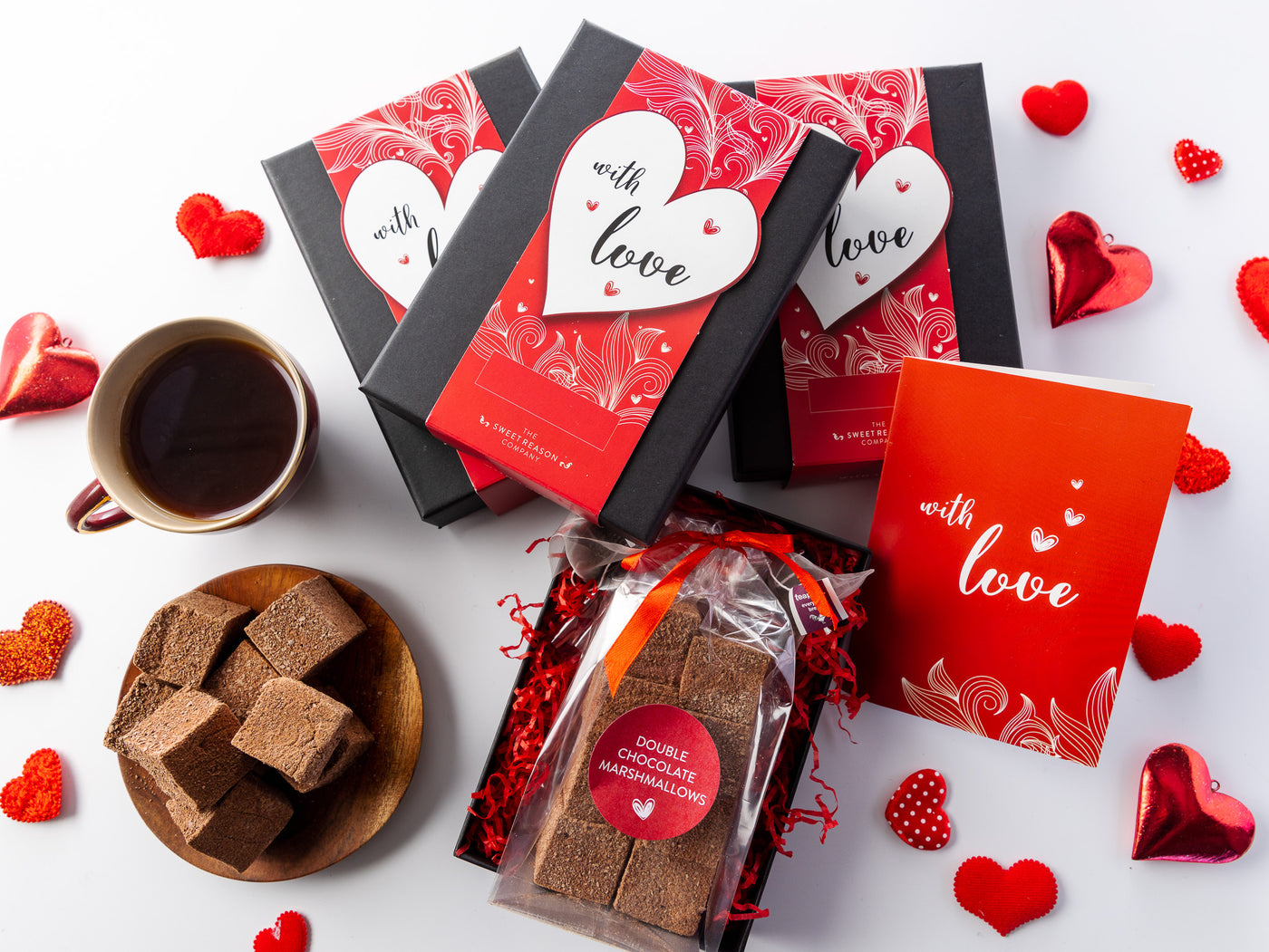 'With Love' Double Chocolate Marshmallows & Tea