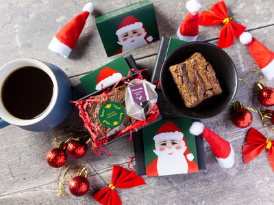 'Santa' Mini Baileys Brownie & Tea