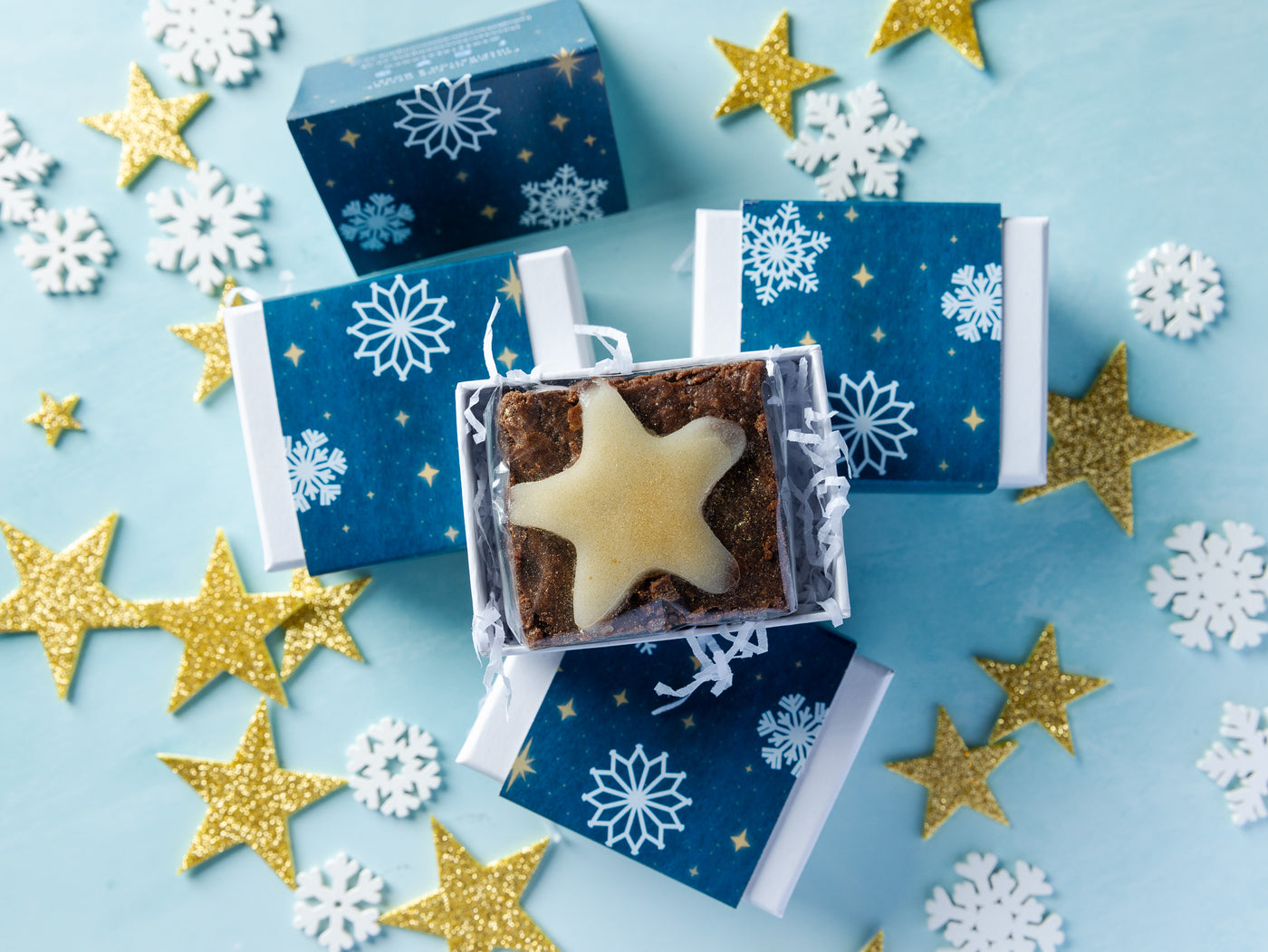 'Snowflakes' Mini Mince Pie Brownie