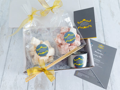 Marshmallow Toasting Kit - 2 Bags Of Artisan Marshmallows, Skewers and Brazier Inside A Luxury Gift Box