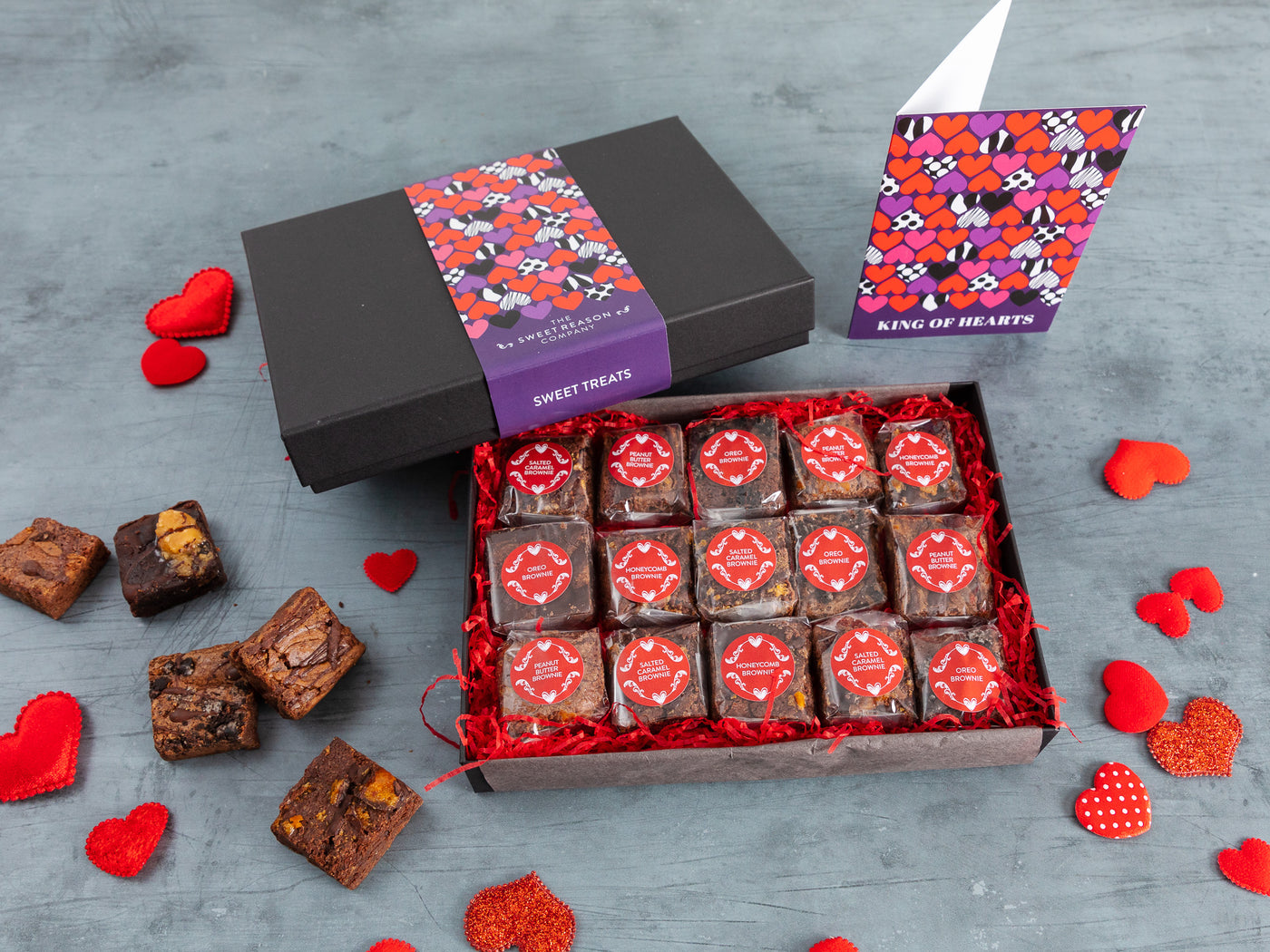 'King of Hearts' Indulgent Brownie Gift