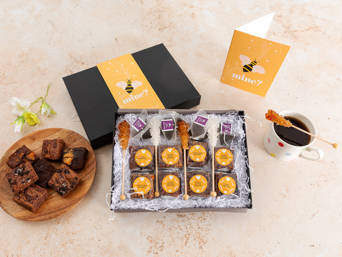 'Bee Mine' Afternoon Tea For Four Gift