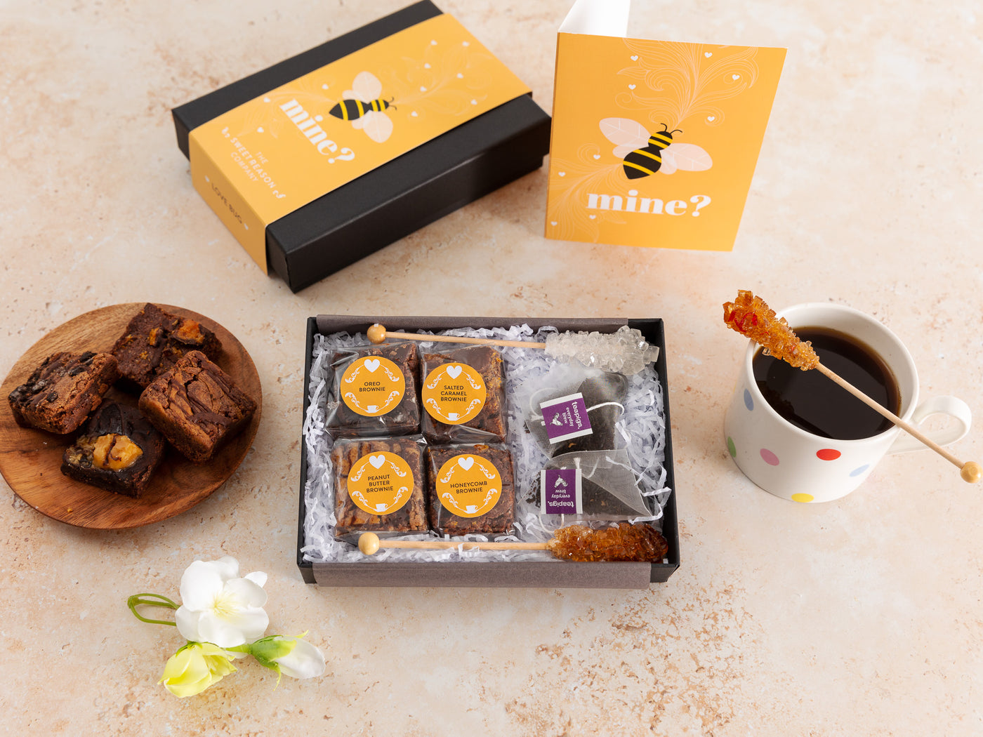 'Bee Mine' Afternoon Tea For Two Gift