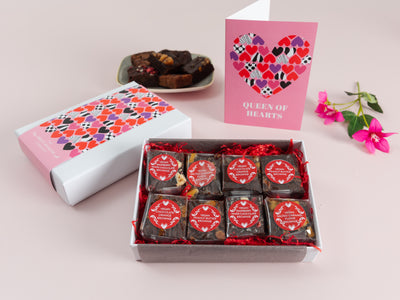 'Queen of Hearts' Vegan Luxury Brownie Gift