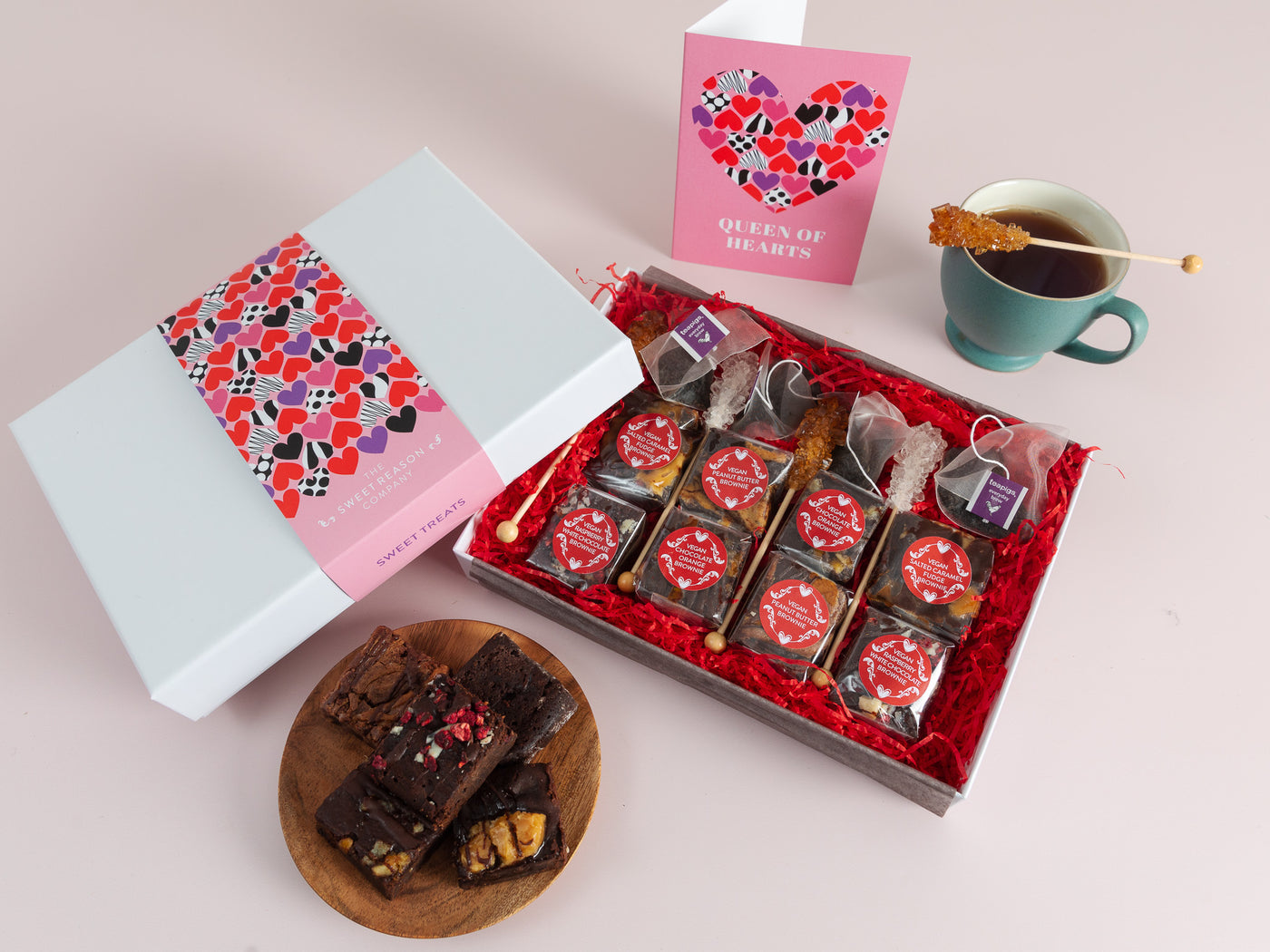 'Queen of Hearts' Vegan Afternoon Tea For Four Gift