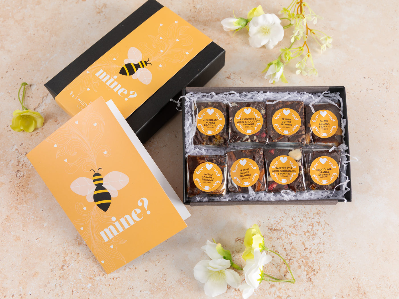 'Bee Mine' Vegan Luxury Brownie Gift