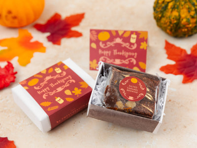 Thanksgiving Mini Brownie Gift Box