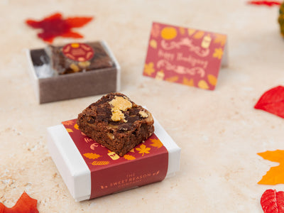 Thanksgiving Gluten Free Mini Brownie Gift Box