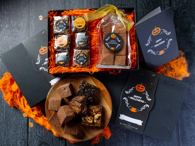Halloween Brownie Bites and Marshmallows
