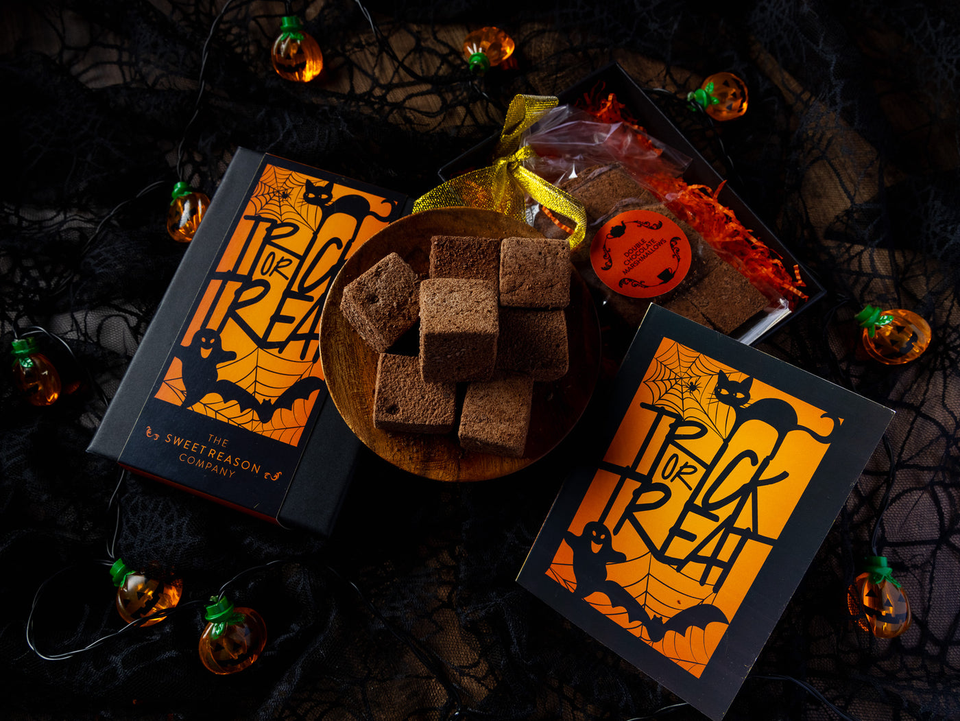 'Trick or Treat' Double Chocolate Marshmallows