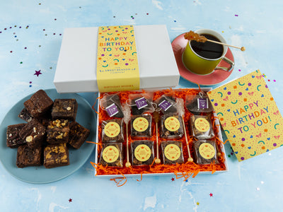 Happy Birthday Confetti Afternoon Tea for Four Gift Box
