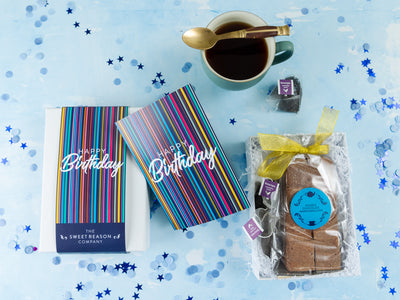 'Happy Birthday Stripes' Double Chocolate Marshmallows with Tea