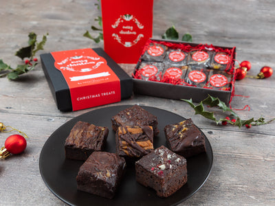 Christmas Vegan Luxury Brownie Gift Box