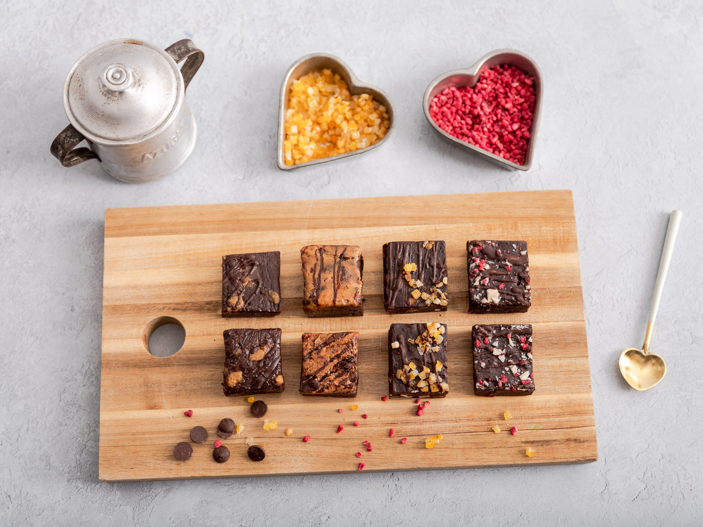 'With Love' Vegan Brownies Afternoon Tea for Two Gift Box