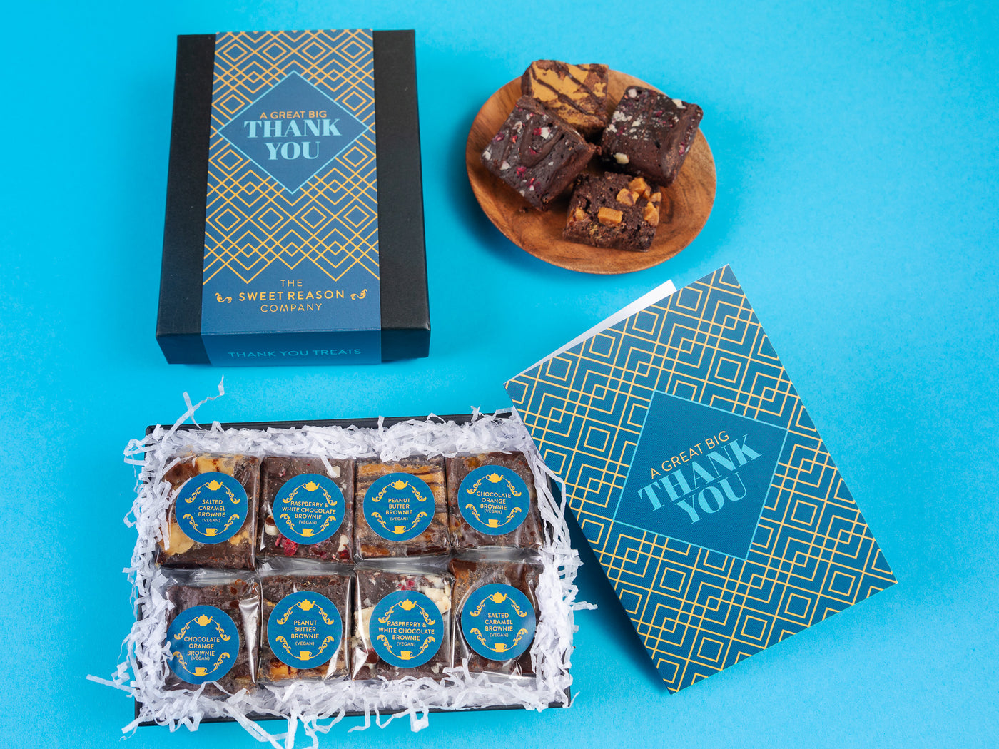 'Thank You' Vegan Luxury Brownie Gift