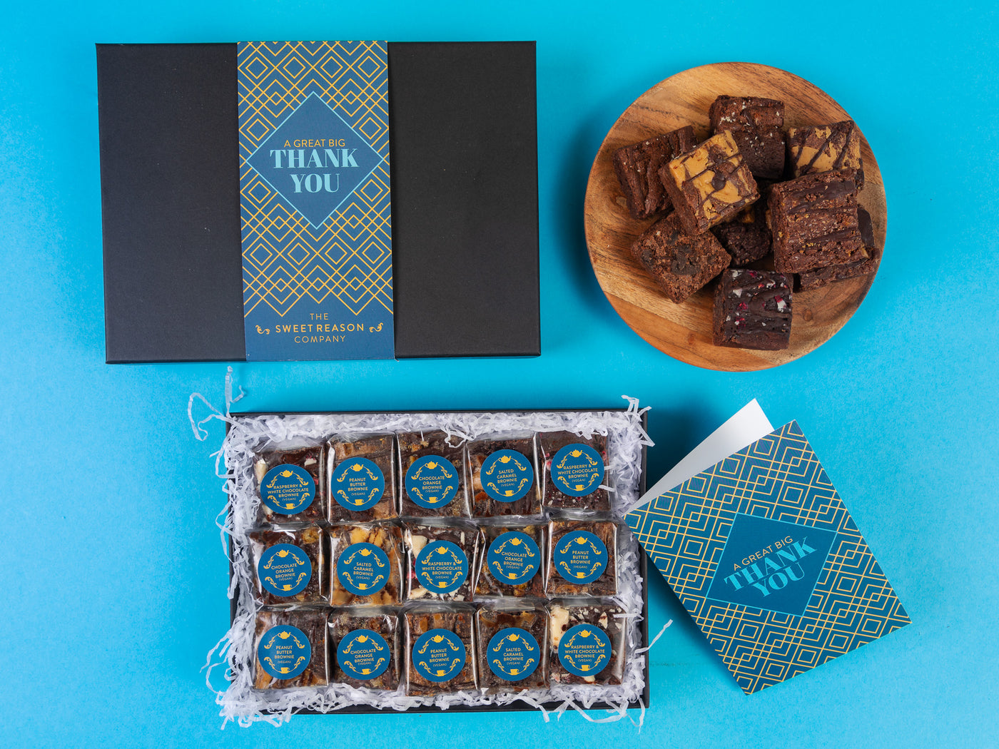 'Thank You' Vegan Indulgent Brownie Gift