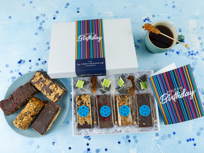 'Happy Birthday Stripes' Vegan Afternoon Tea for Four Gift