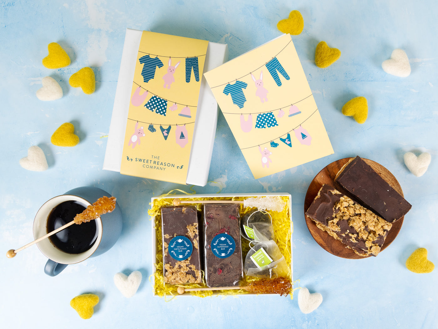 'Baby Clothes' Vegan Bars Afternoon Tea for Two Gift