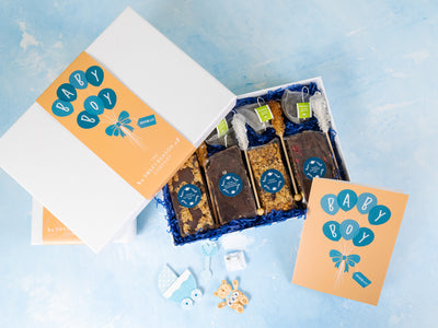'Baby Boy' Vegan Afternoon Tea for Four Gift