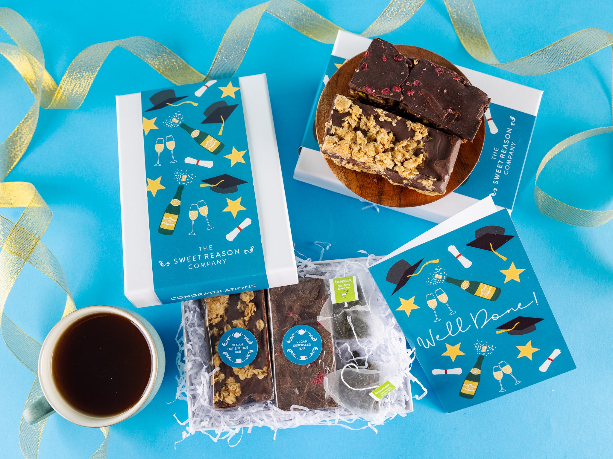 'Graduation' Vegan Bars Afternoon Tea for Two Gift – The Sweet Reason ...