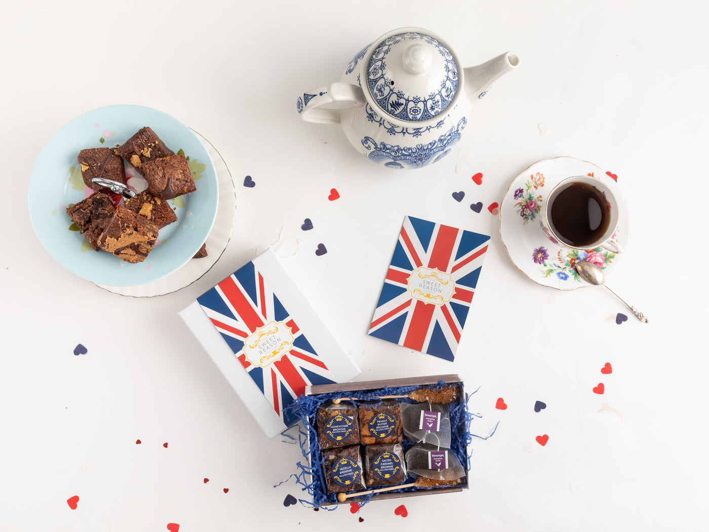 British Vegan Brownies Afternoon Tea for Two Gift