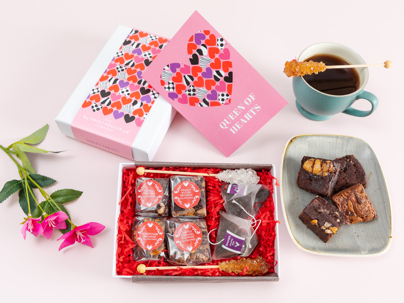 'Queen of Hearts' Gluten Free Afternoon Tea For Two Gift