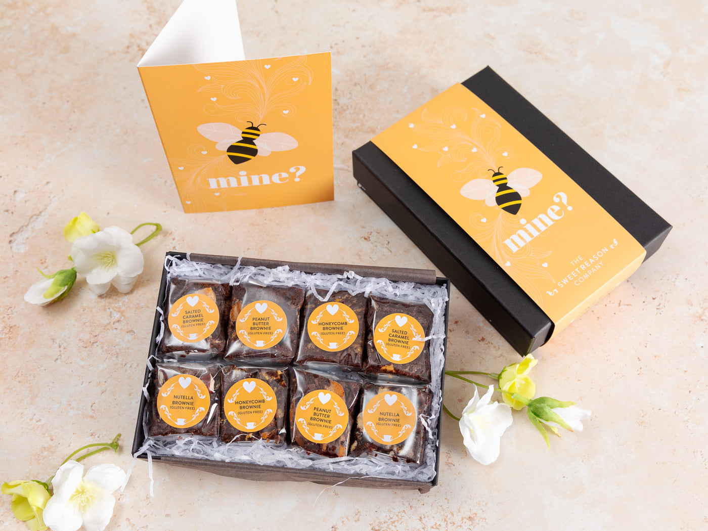 'Bee Mine'  Gluten Free Luxury Brownie Gift