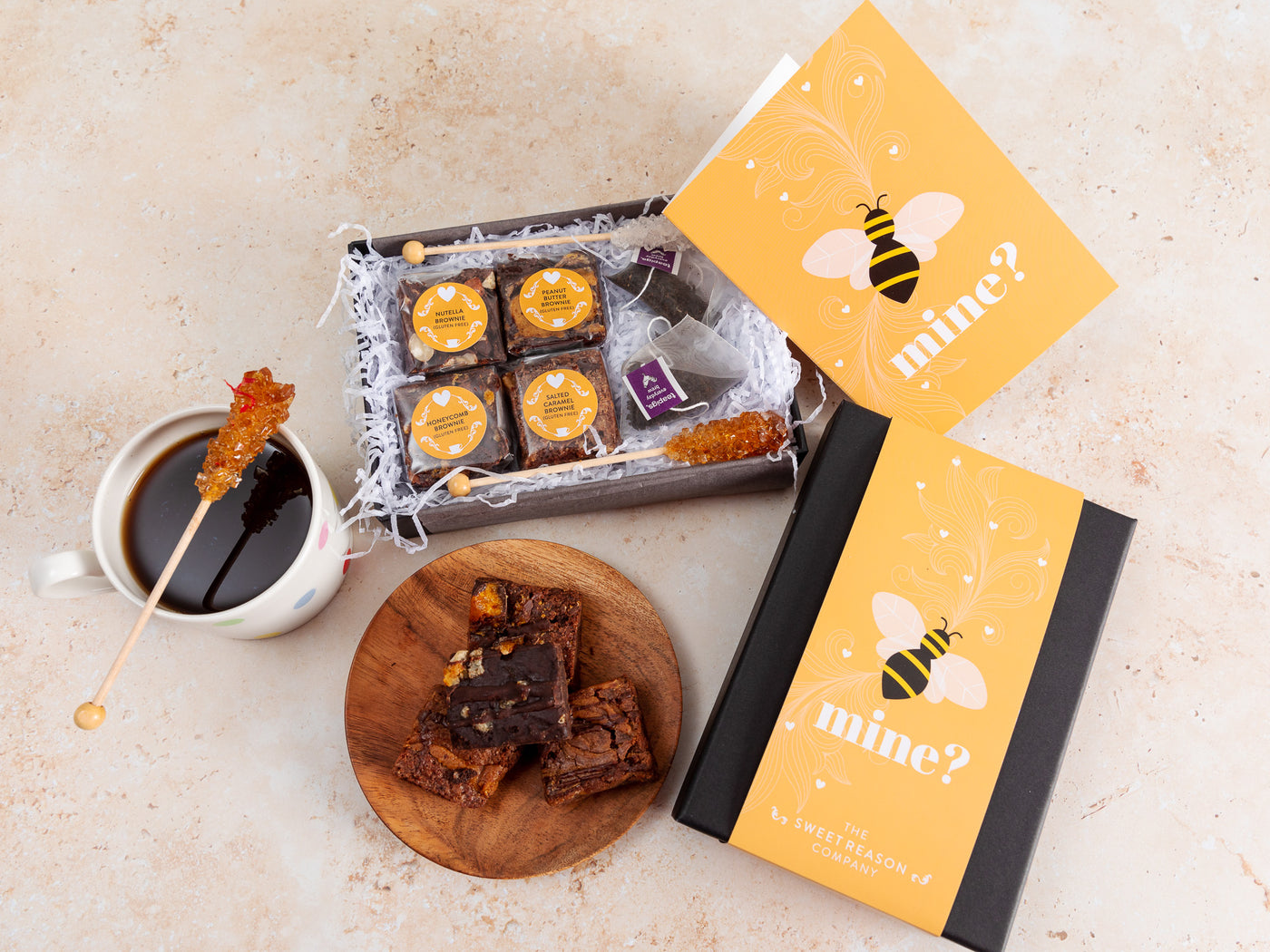 'Bee Mine' Gluten Free Afternoon Tea For Two Gift