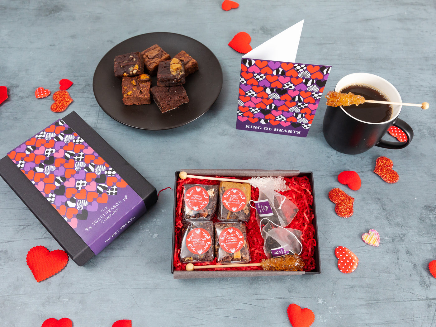 'King of Hearts' Gluten Free Afternoon Tea For Two Gift