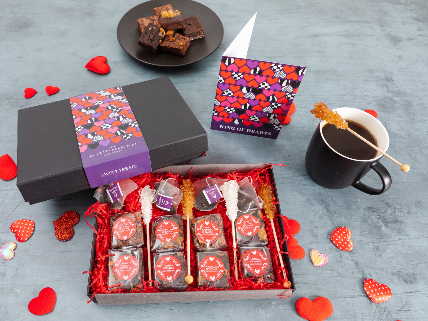 'King of Hearts' Gluten Free Afternoon Tea For Four Gift