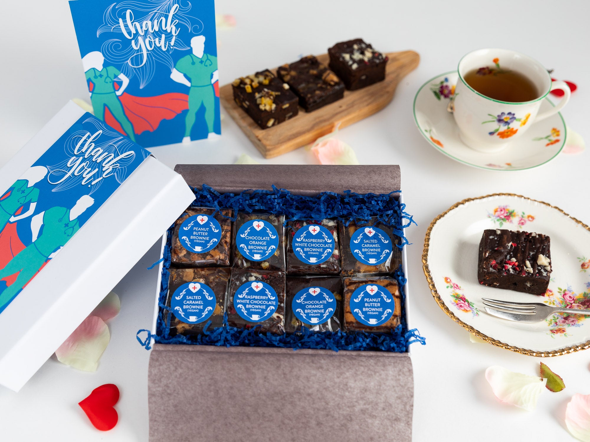 Thank you Nurses - Vegan Luxury Brownie Gift Box I Organic, Dairy-Free ...