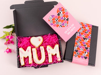 'Queen of Hearts' Mum Biscuits Letterbox