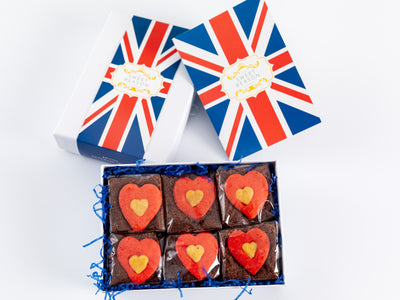 British Luxury Heart Brownie Gift