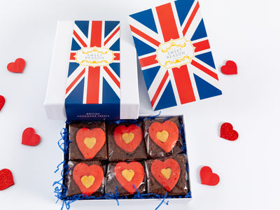 British Luxury Heart Brownie Gift