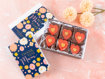 'Best Mum Ever' Luxury Heart Brownie Gift